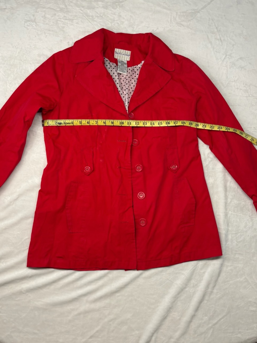 White Stag Red Rain Jacket in Size 4/6